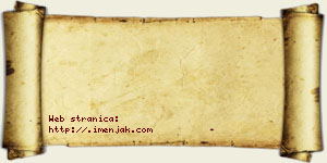 Jana Perunović vizit kartica